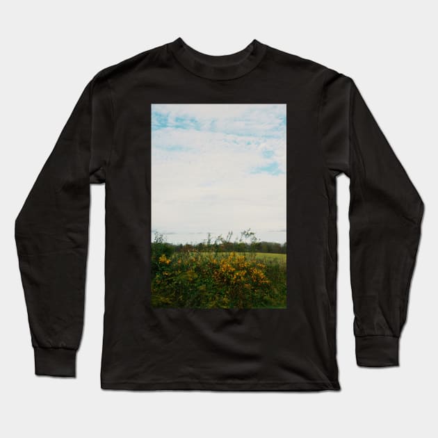 Sitting Roadside Long Sleeve T-Shirt by tessiaphoto